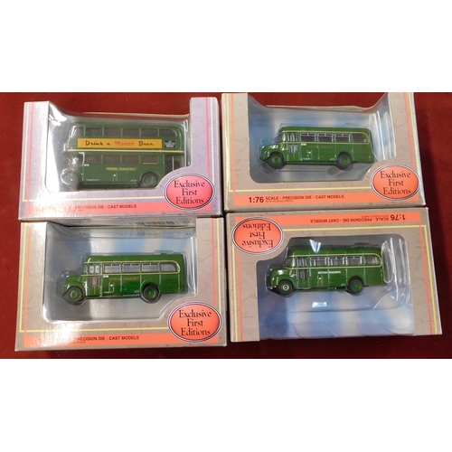 74 - Gilbow misc. Green Buses (4) unused, boxed