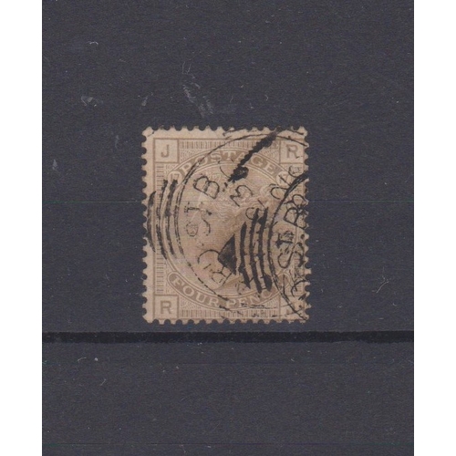 1056 - Great Britain 1880 SG 154 used 4d grey-brown plate 17. Cat value £500