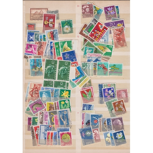 1325 - Switzerland - Lot on double sided stock card mint and used, much earlier pro Juventute nice lot