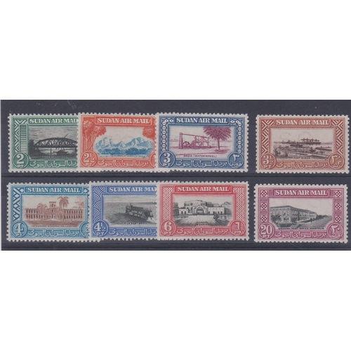 1328 - Sudan 1950 Air SG 115-122 m/m. Cat value £31.75