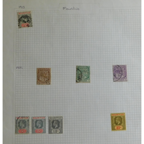 1171 - Mauritius 1879-1950 collection of m/m and used on six pages. Cat value £89.95