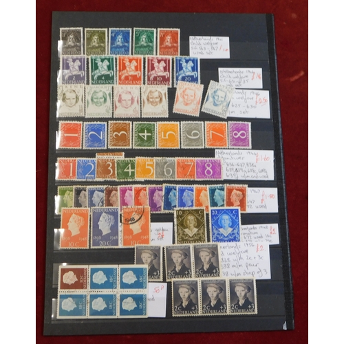 1179 - Netherlands 1872-1969 collection of u/m, m/m and used. Some nice early cancellations