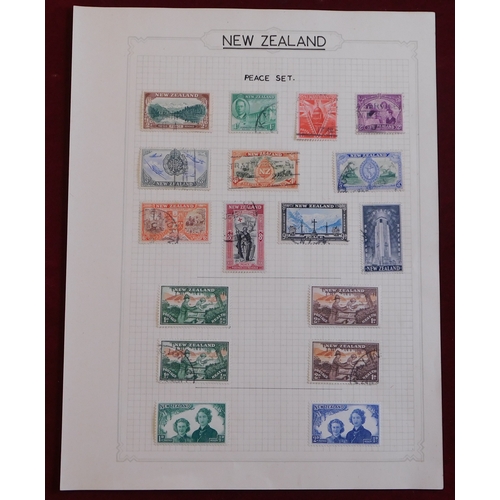 1185 - New Zealand 1936-1974 m/m and used collection on four pages. Cat value £70