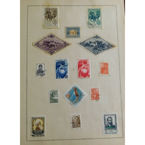 1197 - Russia 1866-1988 Collection of m/m and used postage and commemoratives on 14 old album pages. U/M sh... 