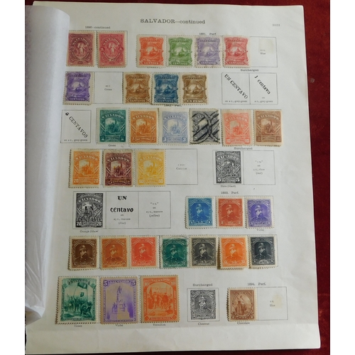 1213 - El Salvador 1867-1958 collection of m/ma and used 100's on old album pages, includes opts, Airs and ... 