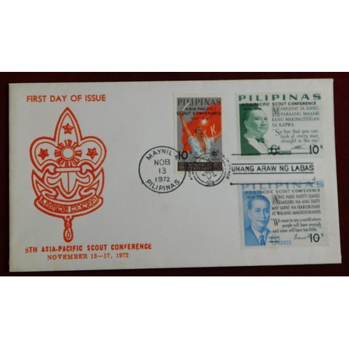 1236 - Scouting Worldwide group of (10) Scout Jamboree related covers and postcards 1931-1985 with array of... 