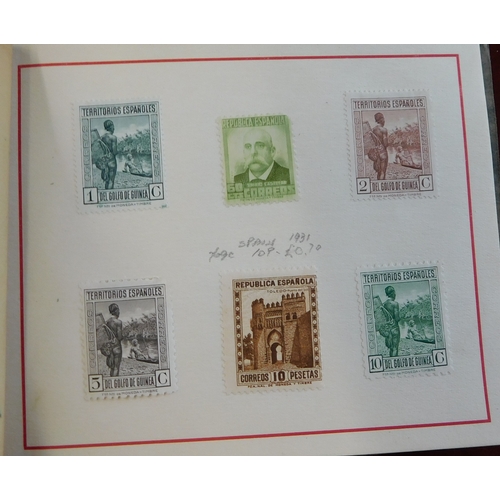 1283 - Spain 1932 Madrid Exhibition Souvenir with mint ranges including 1931 issues 5pta, 1929 Express lett... 