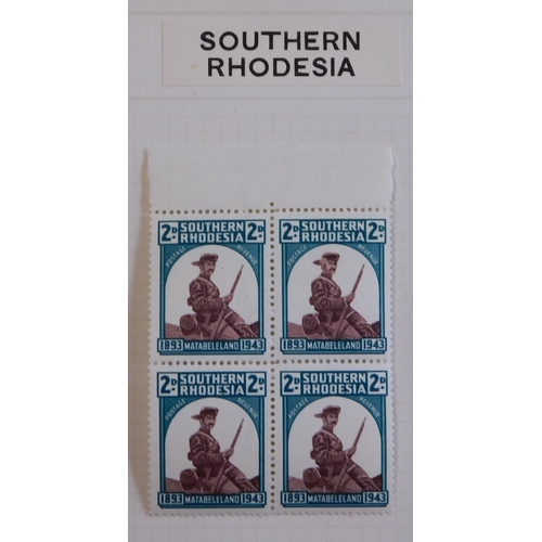 1274 - Southern Rhodesia - 1931-1943 Collection on album pages, M.H./used.  Nice Lot.