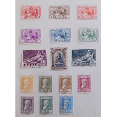 1279 - Spain 1889-1930 mint and used definitive and commemoratives (96) in total on four album pages, noted... 