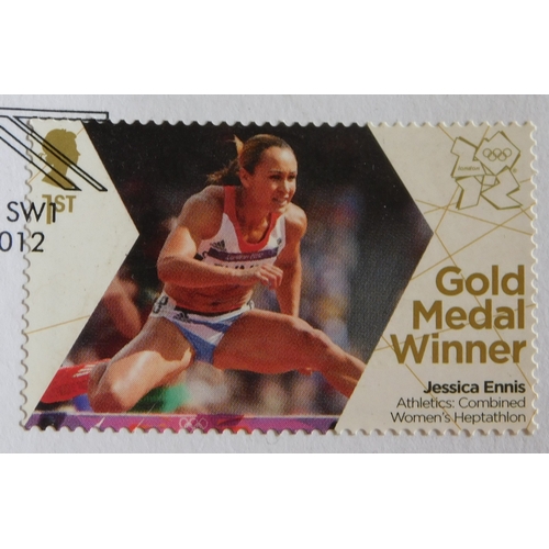 1070 - Great Britain 2012 British Gold Medal winners London Olympics, London Parade limited edition sheet w... 