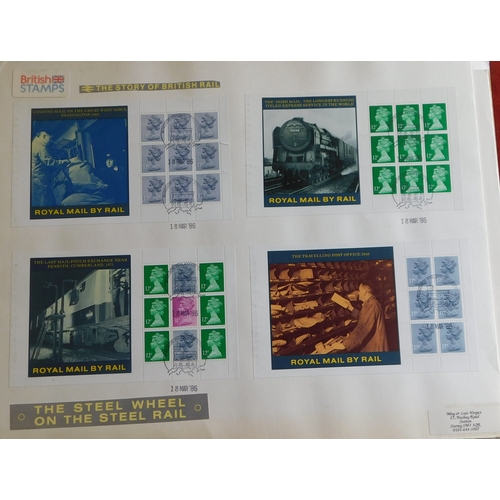 1072 - Great Britain 1980-2001 Post office Prestige sets on large FDCs by May & Luis Verger with full bookl... 