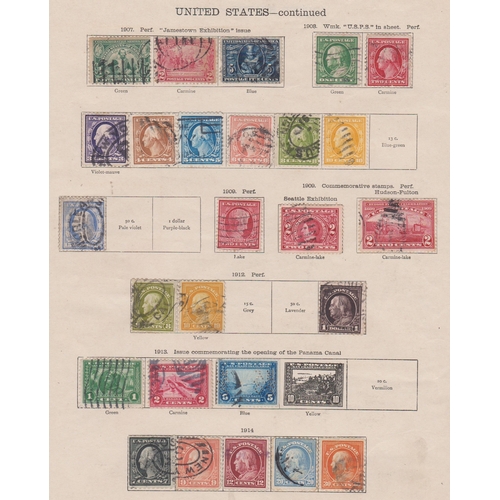 1438 - USA 1870-1914 used collection on 5 pages with some duplication and shade variations. Cat value £1315