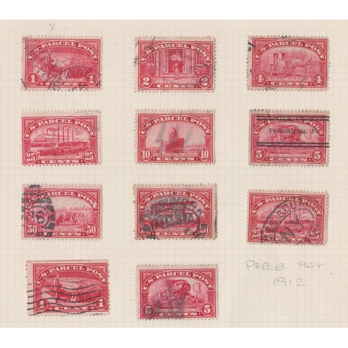 1443 - USA 1912-13 Parcel Post SG P423-P424, P426-P428 and P430-P432 used. Cat value £91.45