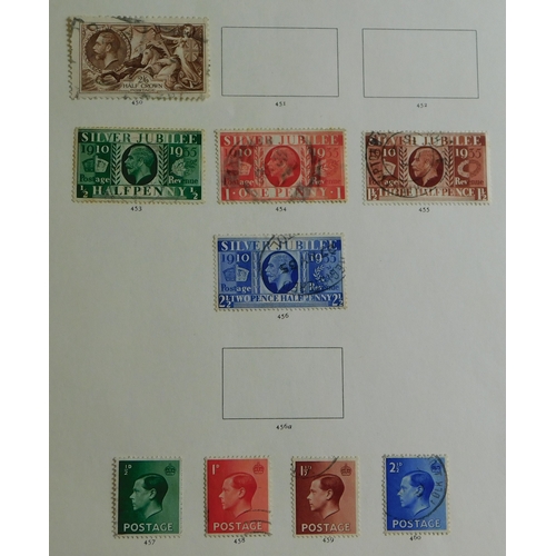 1068 - Great Britain 1924-1936 George V on three pages SG 418-429 used set, British Empire Exhibition SG 43... 