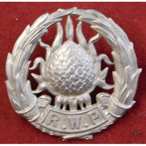 222 - South African Regiment Westelike Provinsie (1935-1964 Pattern) Cap Badge, white-metal