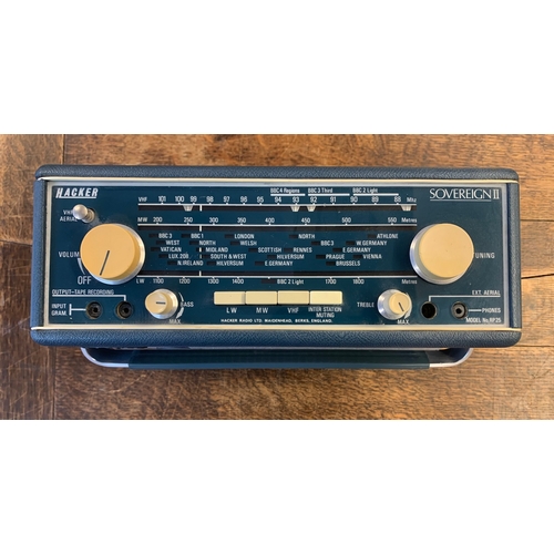 29 - Vintage Transistor Radio. A Hacker 'Sovereign II' portable transistor radio from the late 1960s. Top... 