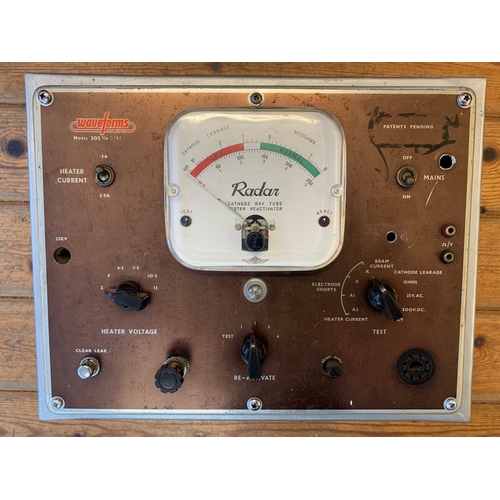 32 - Cathode Ray Tube Tester. A 'Waveform' model 202 Cathode Ray Tube Tester Reactivator, circa 1960. Cat... 