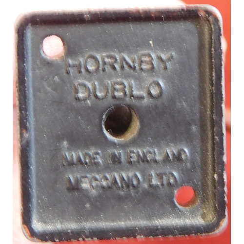 346 - Hornby Dublo Train Water Crane PLUS Crescent Toys Signal Gantry (half). With paint loss and damage