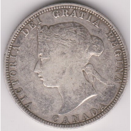 667 - Canada 1870 25 Cents, KM5, VF