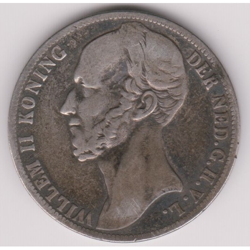 688 - Netherlands 1847 Gulden, KM66, Fine+