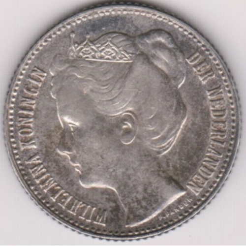 691 - Netherlands 1898 1/2 Gulden, KM121.1, NEF. Scarce