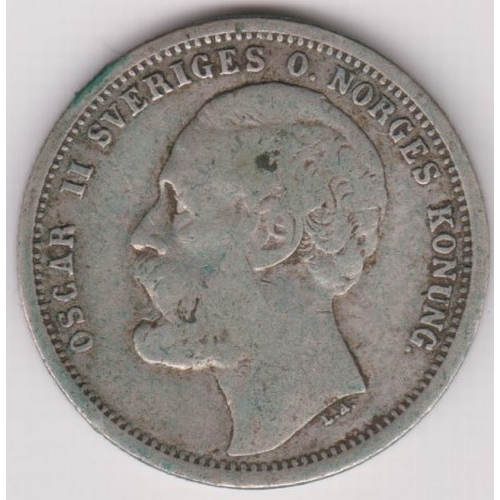 693 - Norway 1875 Krone, KM351, fine, scarce