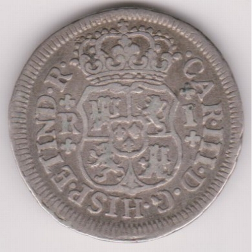 698 - Spain 1766 silver Real, GVF