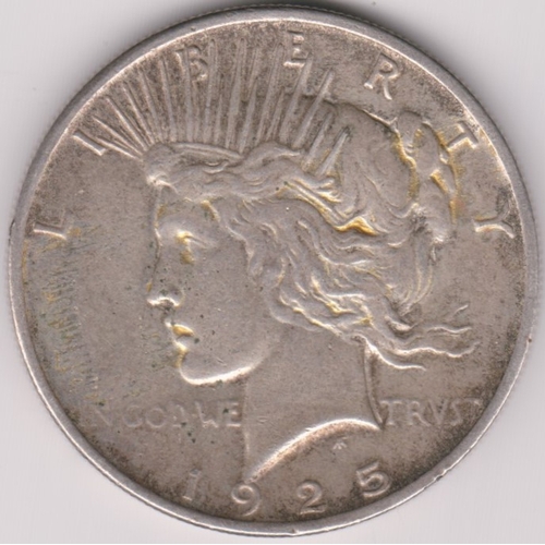 703 - USA 1925 Liberty Dollar, Silver, NEF