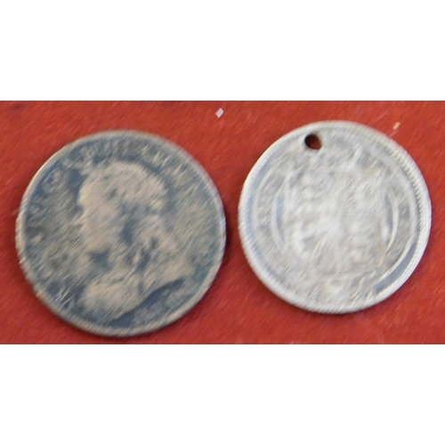 708 - Great Britain Silver Threepence - a quantity in a small, also others holed for suspension