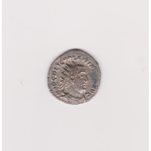 514 - Valerian AD 253-260 Billon Antoninianus. Reverse: Fortuna Redux, Mercury standing left holding purse... 