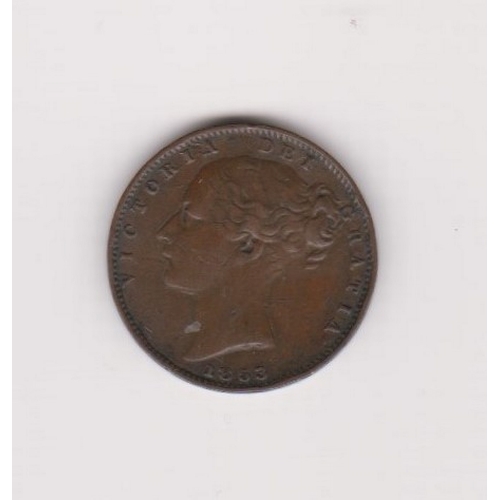 571 - Great Britain 1853 Victoria Farthing, GVF