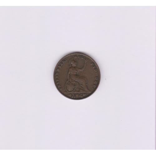 572 - Great Britain 1854 Victoria Farthing, GVF