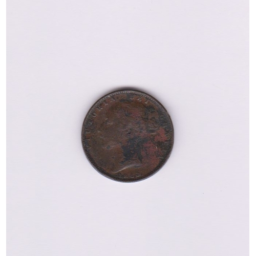 573 - Great Britain 1859 Victoria Farthing, NVF