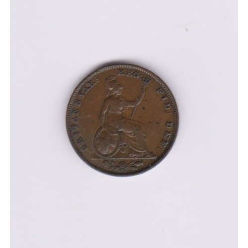 575 - Great Britain 1848 Victoria Farthing, AVF