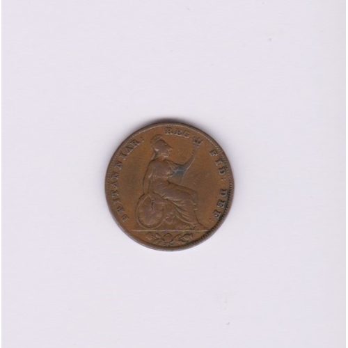 578 - Great Britain 1855 Victoria Farthing, VF