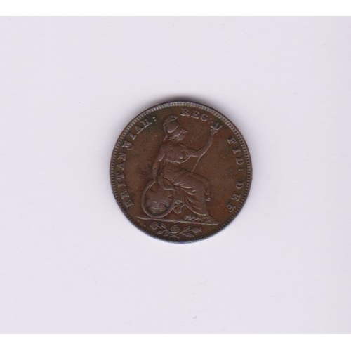 583 - Great Britain 1839 Victoria Farthing, NEF