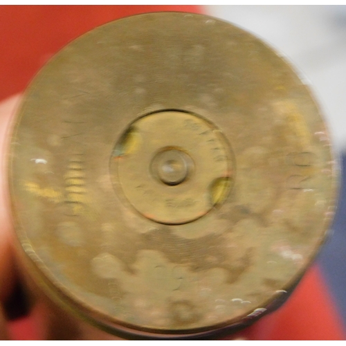 165 - French or  Belgian 30mm Cannon Practice Round, stamped 