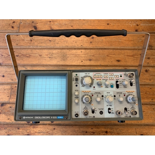 39 - Professional Hitachi Oscilloscope. A Hitachi V-525 professional, portable dual-channel oscilloscope ... 