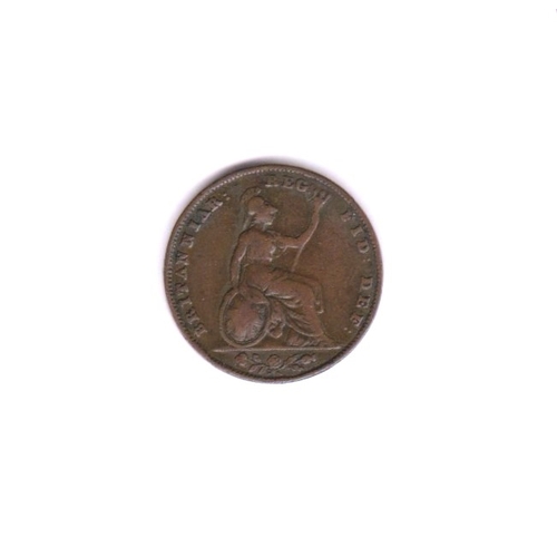 574 - Great Britain 1851 Victoria Farthing, NVF