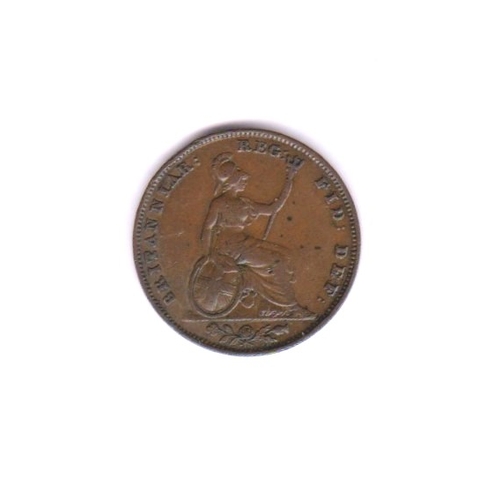 575 - Great Britain 1848 Victoria Farthing, AVF