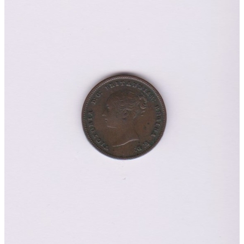 595 - Great Britain 1844 Victoria Half Farthing, GVF