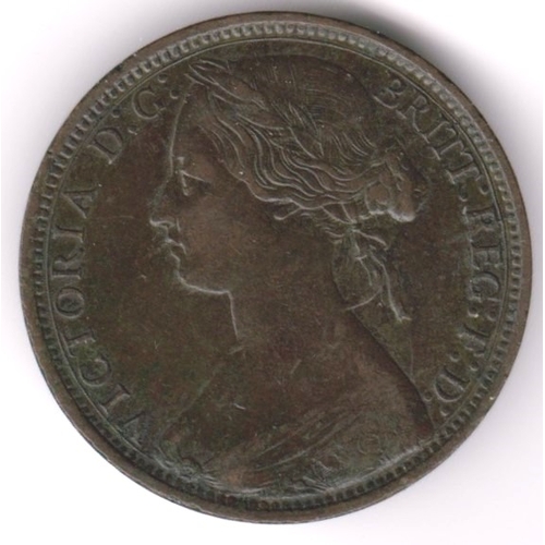 640 - Great Britain 1872 Penny, EF