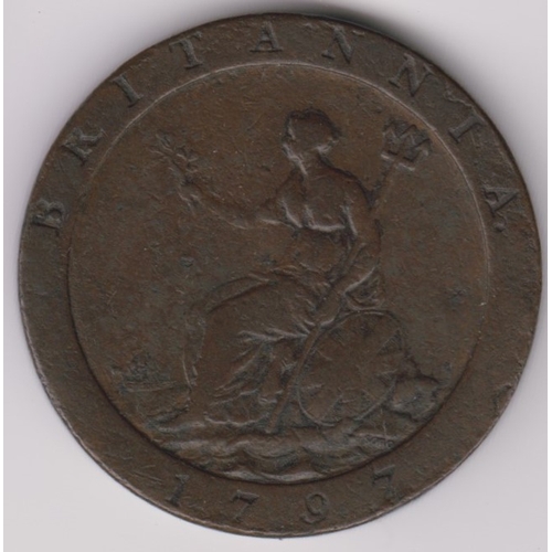 642 - Great Britain 1797 George III Penny, VF