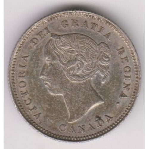 670 - Canada 1885 5 Cents, KM2, BUNC