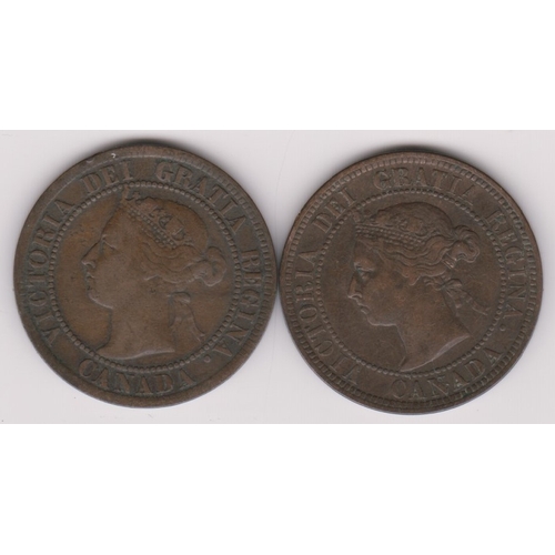 671 - Canada 1891 and 1894 Cents, both GVF (2)