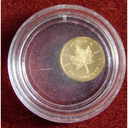 673 - Canada 2016 50 Cents, gold, UNC, 1gram