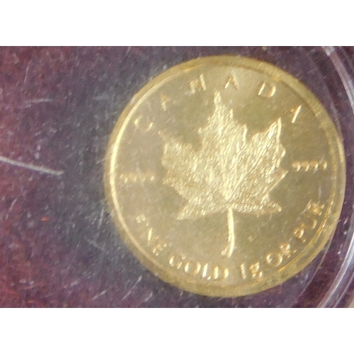 673 - Canada 2016 50 Cents, gold, UNC, 1gram