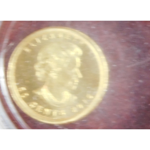 673 - Canada 2016 50 Cents, gold, UNC, 1gram