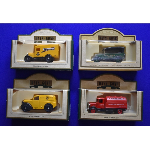 80 - Toy Vans. Days Gone x4 Boxed.  1934 Model A Car Raleigh Cycles. 1934 Mack Tanker Texaco. 1950 Morris... 