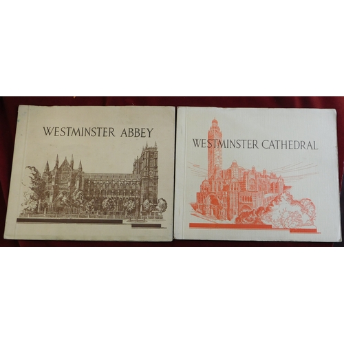 95 - Photogravure, prints of Westminster Abbey and Cathedral.  Booklets (x2), Westminster Abby & Westmins... 